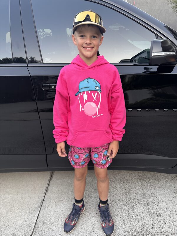 Pink Bubble Bruh Hoodie - Image 2
